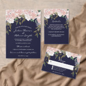 Hochzeit in Rosa und Grün Einladung (Personalisiere diese Kollektion eines unabhängigen Creators.)