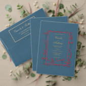 Hochzeit von Marineblau Einladung (Personalisieren Sie die Kollektion dieses unabhängigen Creators. Test)