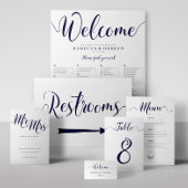 Speisekarte für Hochzeitsgetränke von Navy Bar Poster