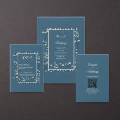 Navy White Wedding Dankeskarte (Personalisiere diese Kollektion eines unabhängigen Creators.)