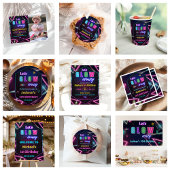 Glow Party Neorful Geburtstagsparty Banner