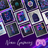 Cooler Neon Gamer Controller Personalisiert Mousepad