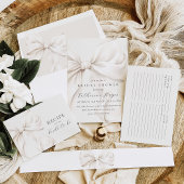 Elegant Bow Bridal Shower  Serviette