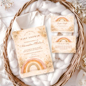 Neutrale Boho-Regenbogen-Baby-Party Serviette