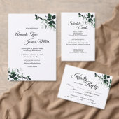 Neutrales Botanisches Hochzeitungs-Foto Sockelschild (Personalisiere diese Kollektion eines unabhängigen Creators.)