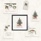 Neutral Christmas Gift Tag With Ornament Geschenkanhänger