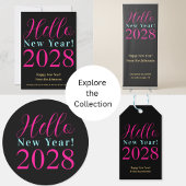 Neujahrsfeiertag - Schwarz-Rosa-Party - Einladung