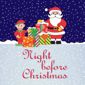 Night Before Christmas Serviette