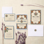 Norwegian Rosemaling Hochzeit Save The Date (Personalisiere diese Kollektion eines unabhängigen Creators.)
