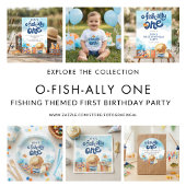 Ofishally One Fisherman Boy 1st Birthday Einladung