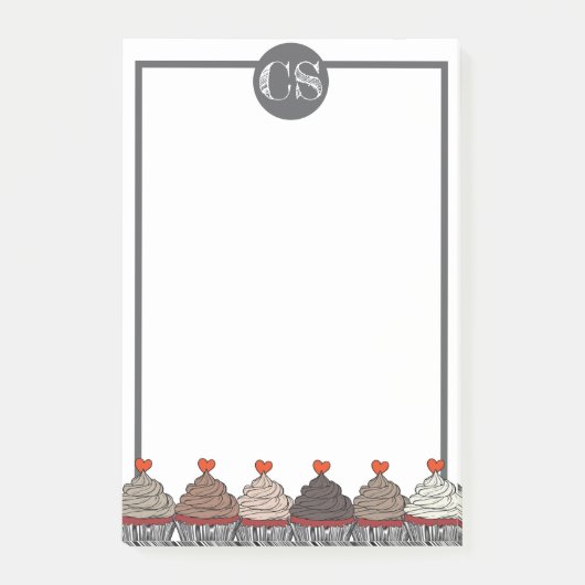 Collection of cupcakes post-it klebezettel (Vorderseite)