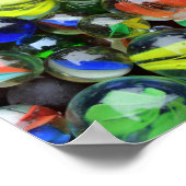 Collection of Glass Marbles Poster (Ecke)