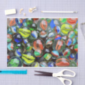 Collection of Glass Marbles Seidenpapier (Handwerk)