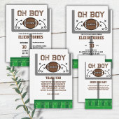 Oh Boy Football Baby Dusche Pappteller