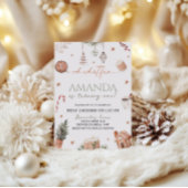 Oh, was Spaß Weihnachten ersten Geburtstag Einladung