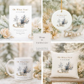 Oh, was Spaß Winter Sleigh Floral Foto Weihnachten Kaffeetasse