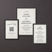 Old Money Modern Formal Black Luxury Chic Wedding Tischnummer (Personalisiere diese Kollektion eines unabhängigen Creators.)