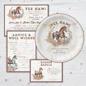 Vintages Alt-West-Rockpferd-Windeln Begleitkarte