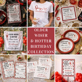 Older Wiser Hotter Than Ever Retro 30th Birthday Einladung