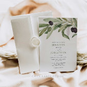 Personalisierte Olive Branch Hochzeit Weinetikett
