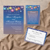 Ombre Rainbow Lanterns DANKE Karte (Personalisiere diese Kollektion eines unabhängigen Creators.)