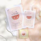 Eine in einer Melon Little Sweetie erste Geburtsta Einladung