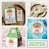 One in a Melon 1st Birthday – Cute Watermelon  Geschenkschachtel