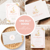 One Silly Goose 1st Birthday Invitation Einladung