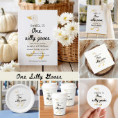 Ein Albernes Gänse 1. Geburtstag Gastgeschenk Pappteller