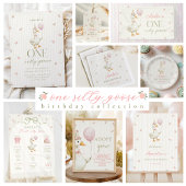 Vintage Goose First Birthday Napkins Serviette