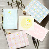 Eine dumme Gans Gingham 1. Geburtstag Geschenkpapier