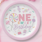 One Sweet Birthday 9" Paper Plate Pappteller