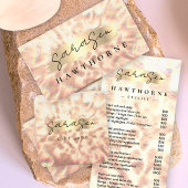 Opal Price List Rose Gold Scan to Pay QR Code Sockelschild