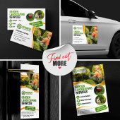 Landschaftspflege in Orange & Green Garden Rasenmä Türanhänger