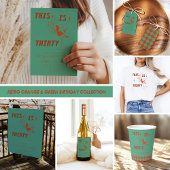 Orange & Green Retro Chic Geburtstagsparty