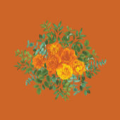 Orange & Rust Fall Peony & Rose Blumenhochzeit Krawatte