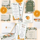 Orange Botanisches Elegantes Minimalistisches Prog Programm