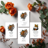 Gothic Skeleton Hand und Rose Engagement Partei Einladung