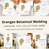 Orangen Citrus Garden Wedding Details Card Dankeskarte