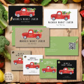 Bio LKW Veggies Hühner-Bauer Markt Visitenkarte