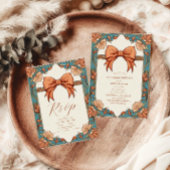 Vintage Hochzeit im Jugendstil Begleitkarte