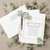 Farbige Wildblume Save the Date Foto Postkarte (Personalisieren Sie die Kollektion dieses unabhängigen Creators. Test)