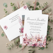 Foto Dusty Rose Pink QR Code Hochzeit Einladung (Personalisieren Sie die Kollektion dieses unabhängigen Creators. Test)