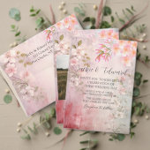 Pink Floral Romantic Wedding Danke (Personalisieren Sie die Kollektion dieses unabhängigen Creators. Test)