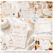 Kleine Kürbis-Doodle-Baby-Shower-Rücksendeadresse