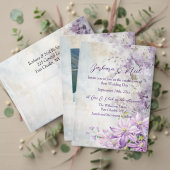 Hochzeitsprogramm für Wasserfarben (Personalisieren Sie die Kollektion dieses unabhängigen Creators. Test)