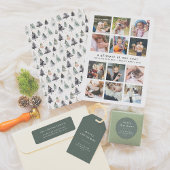 Moderne und minimale Familienname Grüne Rücksendea