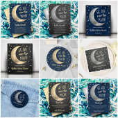 Über dem Mond | Babydusche Real Foil Begrüßungszei Foliendrucke