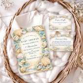 Austern- und Seesternstrand-Windel-Raffle Begleitkarte