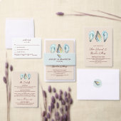 Watercolor Oyster Coastal Seaside Seidenpapier (Personalisiere diese Kollektion eines unabhängigen Creators.)